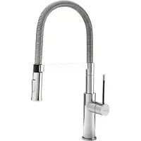 Blaufoss Stidge robinet de cuisine avec douchette extractible chrome brillant