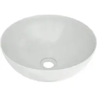 Luca Varess Supra vasque à poser porcelaine Blanc Brillant rond Ø 36 cm