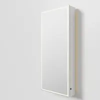 Balmani Mara armoire de toilette lumineux et anti-buée 45 x 100 cm blanc mat