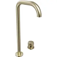 Blaufoss Pavilion Flat robinet de lavabo réhaussé Brushed Champagne Gold