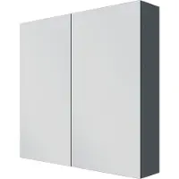 Linie Montro armoire de toilette 80 x 75 cm bleu anthracite