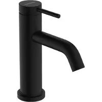 Hansgrohe robinet de sol Tecturis S, modèle 80, avec levier, pour eau froide ou eau pré-mélangée, sans bonde, finition noir mat