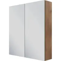 Linie Montro armoire de toilette 70 x 75 cm chêne brun