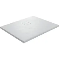 Linie Rumba receveur de douche 100 x 90 cm acrylique blanc mat texture ardoise