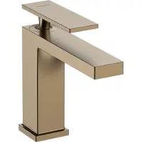 Hansgrohe robinet de lavabo monocommande Tecturis E, finition bronze brossé, technologie CoolStart et EcoSmart+, sans bonde
