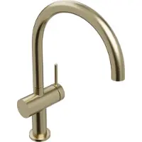 Blaufoss Round 360 EcoStart robinet de lavabo réhaussé Brushed Champagne Gold