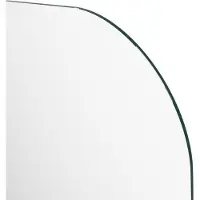 Balmani Modular paroi de douche Verre transparent arrondi 176 x 200 cm, avec coating