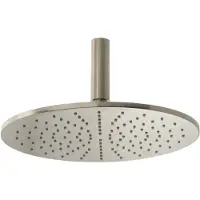 Blaufoss Round 300 tête de douche ronde avec support plafond 30 cm Brushed Coolmetal