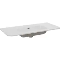 Storke Kera Soft plan simple porcelaine Blanc Brillant 100 x 46 cm