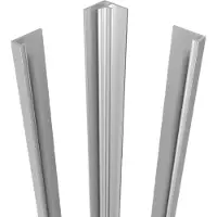 Luca Varess Artdeco jeu de profilés panneaux muraux 244cm chrome mat