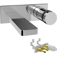 Blaufoss Sonic robinet de lavabo encastré chrome brillant incl élément intégré