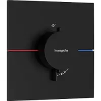 Hansgrohe Showerselect Comfort E thermostat de douche encastré noir mat
