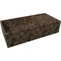 Balmani Dama lave-mains 42 x 21 cm Marbre Dark Emperador