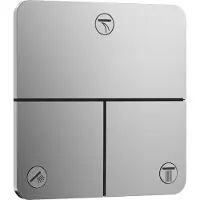 Hansgrohe ShowerSelect Comfort Q, système de dérivation encastré pour 3 fonctions, finition chrome