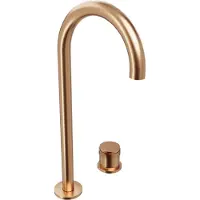 Blaufoss Pavilion Curve robinet de lavabo réhaussé Brushed Rosegold