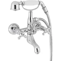 Blaufoss Star robinet baignoire avec douchette chrome brillant