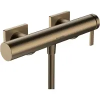 Hansgrohe Mitigeur de douche mural Tecturis E, finition bronze brossé