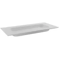 Balmani Eclips plan simple Solid Surface blanc mat 120 x 55 cm