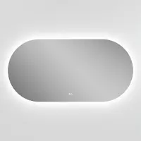 Balmani Cloud Touch miroir ovale lumineux et anti-buée 130 x 65 cm