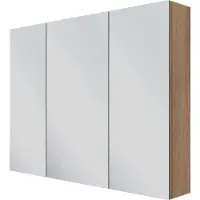 Linie Montro armoire de toilette 100 x 75 cm chêne brun