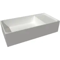 Balmani Dama lave-mains 42 x 21 cm Mat Wit Solid Surface