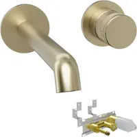 Blaufoss Pavilion robinet de lavabo à encastrer Brushed Champagne Gold
