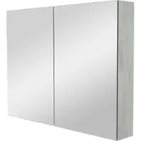 Storke Reflecta armoire de toilette 100 x 75 cm béton gris foncé