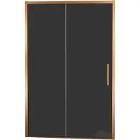Balmani Senses Design porte coulissante réversible 160 cm x 210 cm verre fumé, Profil Brushed Rosegold, coating inclus