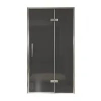Balmani Senses Design porte pivotante à droite 120 cm x 210 cm verre fumé, Profil chrome