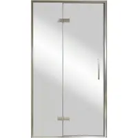 Balmani Senses Design porte pivotante à gauche 120 cm x 210 cm verre Miroir Reflex, Profil chrome, coating inclus