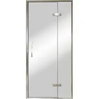 Balmani Senses Design porte pivotante à droite 100 cm x 210 cm verre Miroir Reflex, Profil chrome, coating inclus