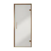Balmani Senses Design porte pivotante à droite 90 cm x 210 cm verre Miroir Reflex, Profil Brushed Rosegold, coating inclus