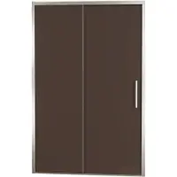 Balmani Senses Design porte coulissante réversible 160 cm x 210 cm verre Bronze, Profil Brushed CoolMetal, coating inclus