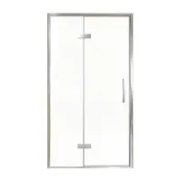 Balmani Senses Design porte pivotante à gauche 120 cm x 210 cm verre transparent, Profil chrome, coating inclus