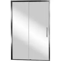 Balmani Senses Design porte coulissante à gauche 140 cm x 210 cm verre Miroir Reflex, Profil chrome, coating inclus