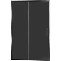 Balmani Senses Design porte coulissante réversible 140 cm x 210 cm verre fumé, Profil chrome