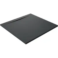Balmani Luca Varess Fusion receveur de douche 90 x 90 cm marbre composite Noir Mat