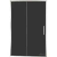 Balmani Senses Design porte coulissante réversible 160 cm x 210 cm verre fumé, Profil Brushed CoolMetal, coating inclus