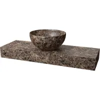 Balmani Nova lave-mains 60 x 20 cm marbre Dark Emperador
