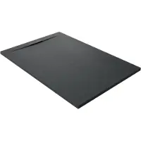 Balmani Luca Varess Fusion receveur de douche 120 x 80 cm marbre composite Noir Mat