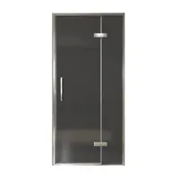 Balmani Senses Design porte pivotante à droite 100 cm x 210 cm verre fumé, Profil chrome, coating inclus