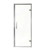Balmani Senses Design porte pivotante à droite 90 cm x 210 cm verre transparent, Profil chrome