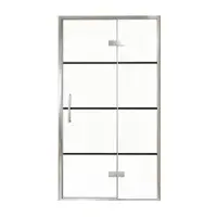 Balmani Senses Design porte pivotante à droite 120 cm x 210 cm verre Lined, Profil chrome