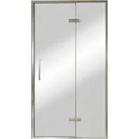 Balmani Senses Design porte pivotante à droite 120 cm x 210 cm verre Miroir Reflex, Profil chrome, coating inclus