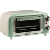 Ariete Four électrique - - Mini-Four Vert - 10L - 800W - Rétro Design