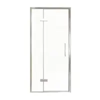 Balmani Senses Design porte pivotante à gauche 100 cm x 210 cm verre transparent, Profil chrome, coating inclus