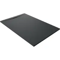 Balmani Andes Evolution receveur de douche 140 x 90 cm marbre composite Noir Mat