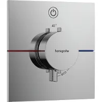 Hansgrohe Thermostat UP ShowerSelect Comfort E Kit de finition 1 consommateur chrome, 1 pièce.