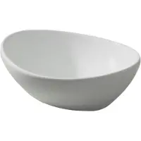 Luca Varess Denza vasque à poser porcelaine blanc mat ovale 40,5 x 34 cm