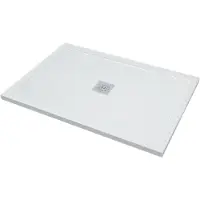Linie Playa receveur de douche 120 x 80 cm marbre composite Blanc Brillant